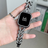 No more basic vibes. Step up your babe game with our premium Babe Bands to elevate your style.    Upgrade your Apple Watch with our Premium Crystal Braided Chain Stainless Steel Band + Crystal Case set.  Indulge in the luxury look and feel of our Apple Watch band, crafted from high-quality stainless steel in an elegant chunky chain style embellished with faux diamonds. 