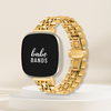 No more basic vibes. Step up your babe game with our premium Babe Bands to elevate your style.     Upgrade your Fitbit Versa or Fitbit Sense with our Premium Classic Style Metal Fitbit Versa/Sense Band.  Indulge in the luxury look and feel of our Fitbit Charge band, crafted from high-quality stainless steel in gorgeous classic metal band style that will go with everything.