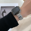 No more basic vibes. Step up your babe game with our premium Babe Bands to elevate your style.    Upgrade your Apple Watch with our Premium Stainless Steel Classic Style Houndstooth Print Apple Watch Band.  Indulge in the luxury look and feel of our Apple Watch band, crafted from high-quality stainless steel in gorgeous classic link band with a houndstooth print made out of contrasting shiny and matte finishes.