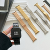 No more basic vibes. Step up your babe game with our premium Babe Bands to elevate your style.    Upgrade your Apple Watch with our Premium Stainless Steel Classic Style Houndstooth Print Apple Watch Band.  Indulge in the luxury look and feel of our Apple Watch band, crafted from high-quality stainless steel in gorgeous classic link band with a houndstooth print made out of contrasting shiny and matte finishes.