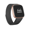 No more basic vibes. Step up your babe game with our premium Babe Bands to elevate your style.   Upgrade your Fitbit Versa or Fitbit Sense with our Premium Stainless Steel Mesh Chain Fitbit Versa/Sense Band.  Indulge in the luxury look and feel of our Fitbit band, crafted from high-quality stainless steel in a classic mesh chain style band with a stylish connector, and magnetic closure.