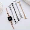 Babe Bands Premium Stainless Steel and Resin Dainty O-Chain Apple Watch Band.