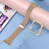 No more basic vibes. Step up your babe game with our premium Babe Bands to elevate your style.   Upgrade your Apple Watch with our Premium Stainless Steel Mesh Chain with Crystal Case Apple Watch Band + Case Set.  Indulge in the luxury look and feel of our Apple Watch band, crafted from high-quality stainless steel in a smooth and classic mini chain link mesh style with snap closure. The cover is embellished with shining faux diamonds.