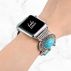 No more basic vibes. Step up your babe game with our premium Babe Bands to elevate your style.   Upgrade your Apple Watch with our Premium Stainless Steel Antiqued Western Turquoise Apple Watch Band.  Indulge in the luxury look and feel of our Apple Watch band, crafted from high-quality stainless steel in an elaborate antiqued finish western styled strap embellished with faux turquoise stones.