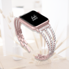 No more basic vibes. Step up your babe game with our premium Babe Bands to elevate your style.    Upgrade your Apple Watch with our Premium Triple Crystal Strap Apple watch Band.  Indulge in the luxury look and feel of our Apple Watch band, crafted from high-quality stainless steel in a beautiful triple strap design covered in faux diamond