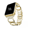 No more basic vibes. Step up your babe game with our premium Babe Bands to elevate your style.   Upgrade your Apple Watch with our Premium Crystal Embellished Oval Link Apple Watch Band.  Indulge in the luxury look and feel of our Apple Watch band, crafted from high-quality stainless steel in a stylish rounded rectangle link embellished with faux diamonds.