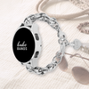 No more basic vibes. Step up your babe game with our premium Babe Bands to elevate your style.    Upgrade your Samsung Galaxy Watch with our Premium Stainless Steel Textured Double Chain Link Samsung Galaxy Watch Band.  Indulge in the luxury look and feel of our Samsung Galaxy Watch band, crafted from high-quality stainless steel in an elegant chain link style with textured chain detailing and a heart shaped 