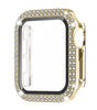 No more basic vibes. Step up your babe game with our premium Babe Bands Case to elevate your Apple Watch style.    Upgrade your Apple Watch with our Premium Double Row Rhinestone Apple Watch Case with Screen Protector.  Indulge in the luxury look of our Apple Watch case, crafted from high-quality materials including a durable Polycarbonate case, a touch sensitive scratch resistant tempered glass screen protector, and sparkling faux diamond border.