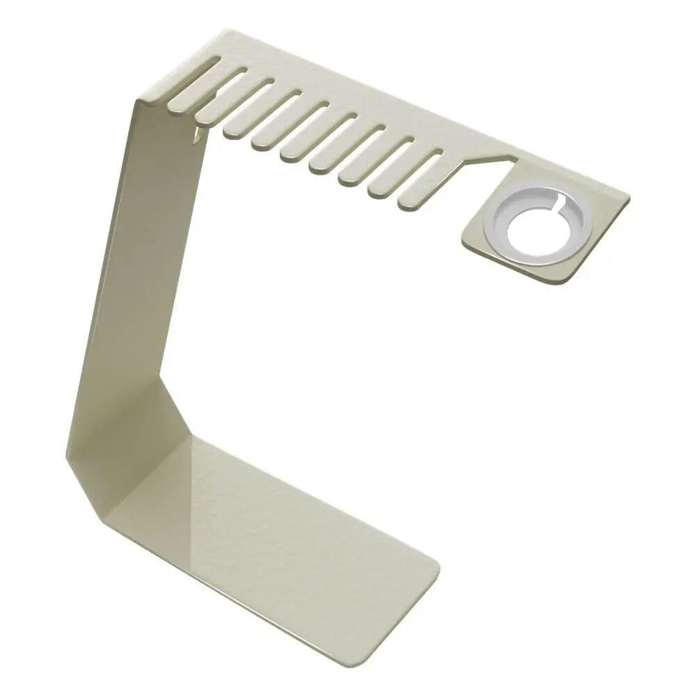 Is your love for matching your Apple Watch Band to every outfit causing a cluttery mess and giving you a headache?  Don't worry, we've got you covered. Babe Bands' Apple Watch Band Holder + Charging Station will help you declutter your counter and mind. Made from stainless steel, this sturdy and minimalist styled storage solution can hold up to 9 of your favorite Apple Watch Babe Bands, and has a convenient spot to store and charge your Apple Watch, all in one location!