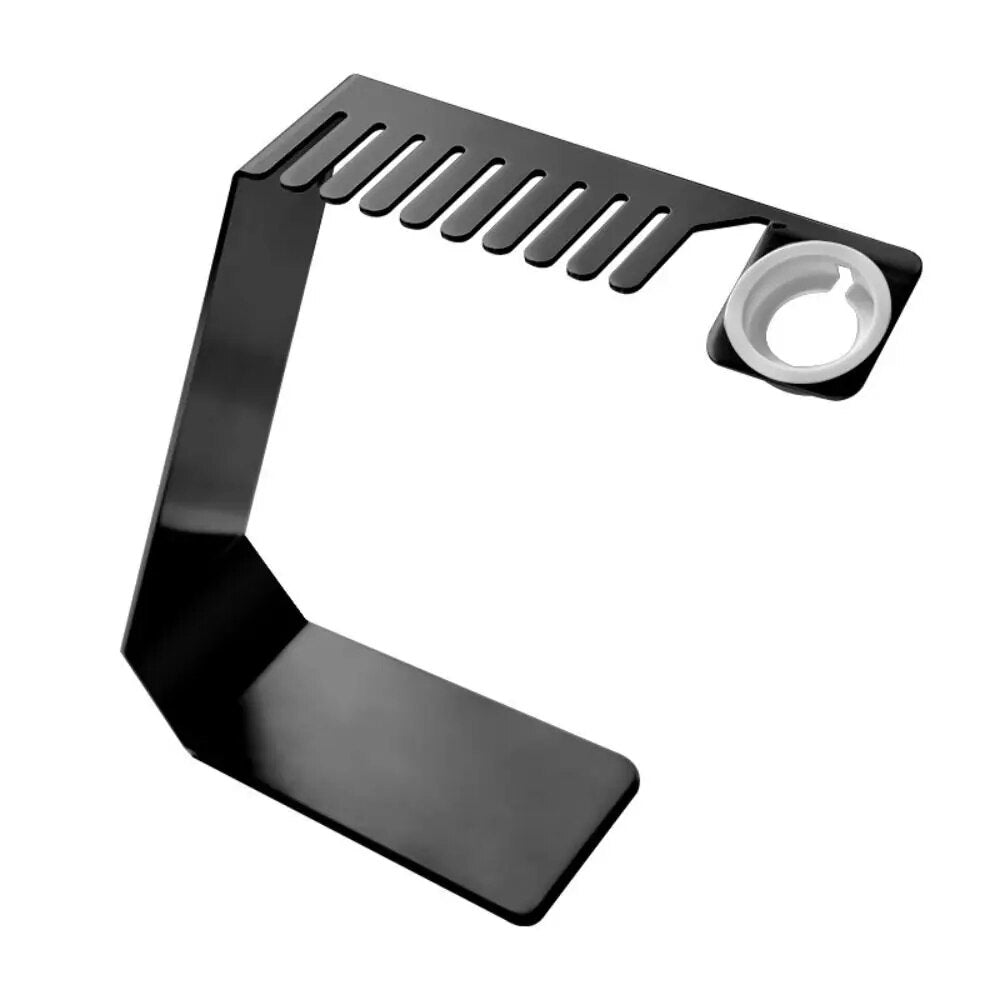 Is your love for matching your Apple Watch Band to every outfit causing a cluttery mess and giving you a headache?  Don't worry, we've got you covered. Babe Bands' Apple Watch Band Holder + Charging Station will help you declutter your counter and mind. Made from stainless steel, this sturdy and minimalist styled storage solution can hold up to 9 of your favorite Apple Watch Babe Bands, and has a convenient spot to store and charge your Apple Watch, all in one location!