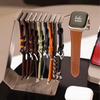 Is your love for matching your Apple Watch Band to every outfit causing a cluttery mess and giving you a headache?  Don't worry, we've got you covered. Babe Bands' Apple Watch Band Holder + Charging Station will help you declutter your counter and mind. Made from stainless steel, this sturdy and minimalist styled storage solution can hold up to 9 of your favorite Apple Watch Babe Bands, and has a convenient spot to store and charge your Apple Watch, all in one location!